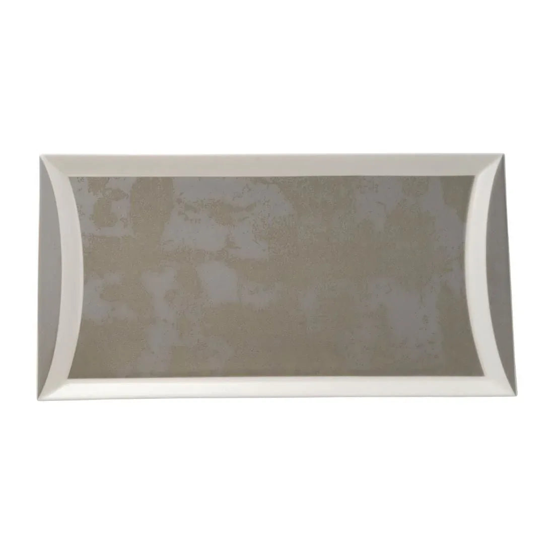 FE125 Royal Crown Derby Crushed Velvet Grey Rectangle Tray 320x160mm (Pack of 6) - JD Catering Equipment Solutions Ltd