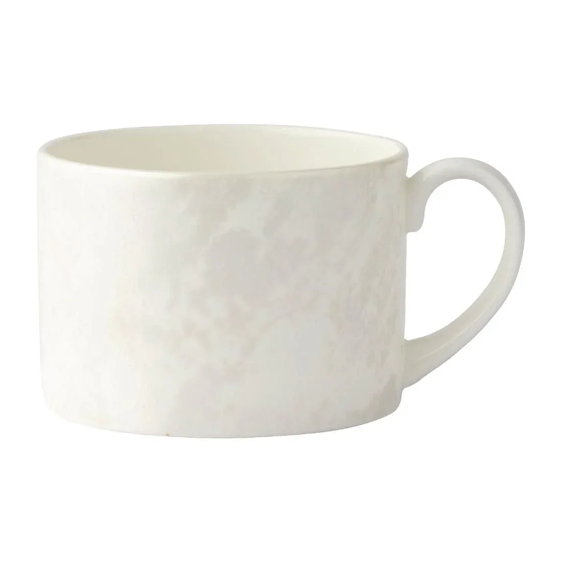 FE129 Royal Crown Derby Crushed Velvet Pearl Charnwood Cup 220ml (Pack of 6) - JD Catering Equipment Solutions Ltd