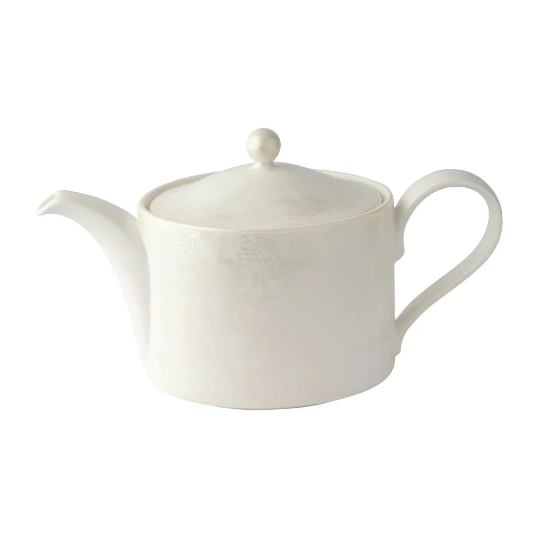 FE133 Royal Crown Derby Crushed Velvet Pearl Charnwood Tea Pot L S (Pack of 1) - JD Catering Equipment Solutions Ltd