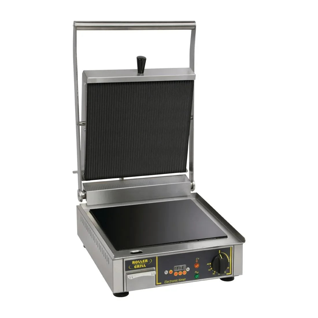 FE145 Roller Grill Premium VC L Single Ribbed Contact Grill - JD Catering Equipment Solutions Ltd