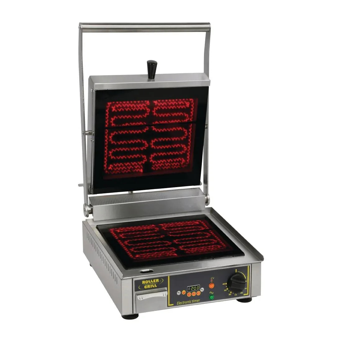 FE146 Roller Grill Premium VC FT Single Ribbed Contact Grill - JD Catering Equipment Solutions Ltd