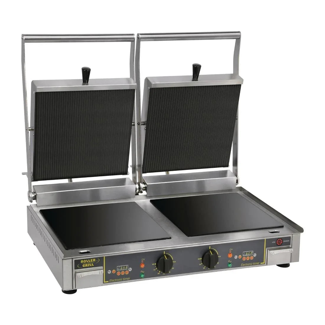 FE148 Roller Grill Premium VC DL Double Ribbed Contact Grill - JD Catering Equipment Solutions Ltd