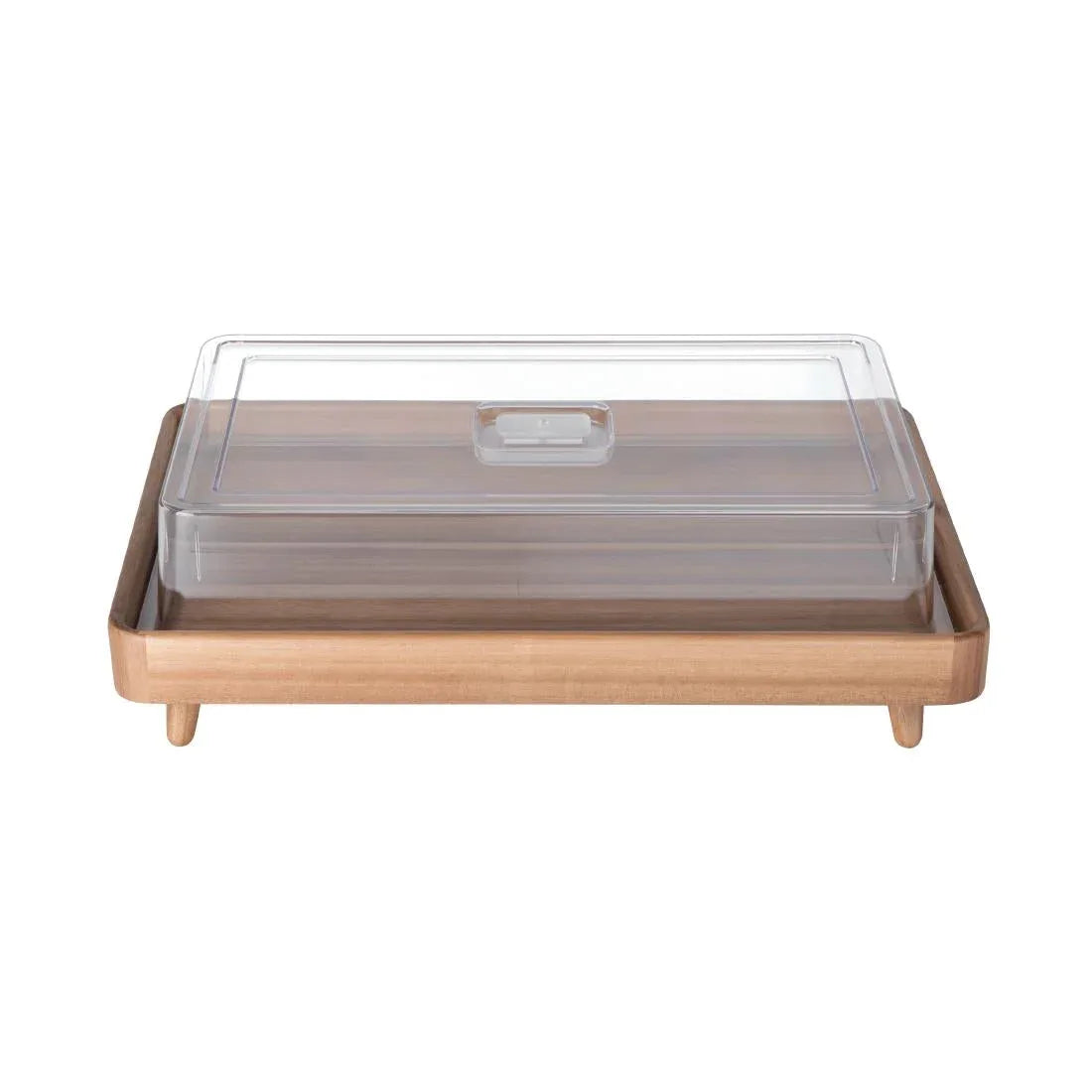 FE151 Olympia Acacia Standing Tray 1/1GN - JD Catering Equipment Solutions Ltd
