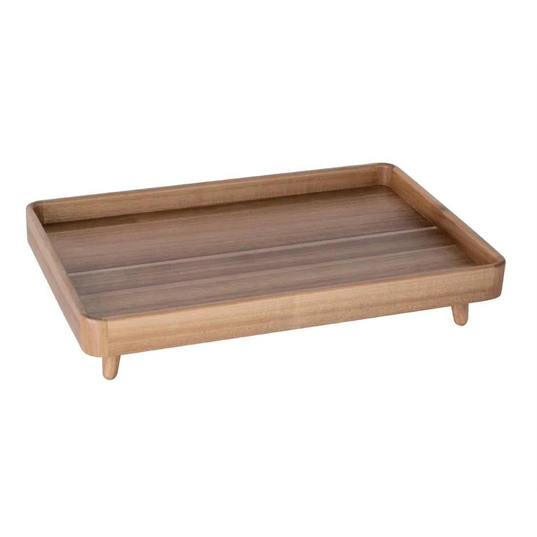FE151 Olympia Acacia Standing Tray 1/1GN - JD Catering Equipment Solutions Ltd