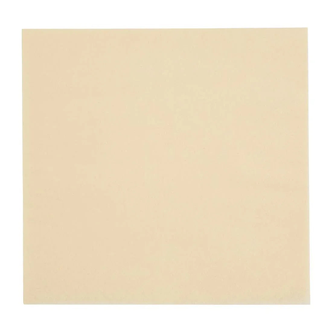 FE220 Fiesta Recyclable Lunch Napkin Cream 33x33cm 2ply 1/4 Fold (Pack of 2000) - JD Catering Equipment Solutions Ltd