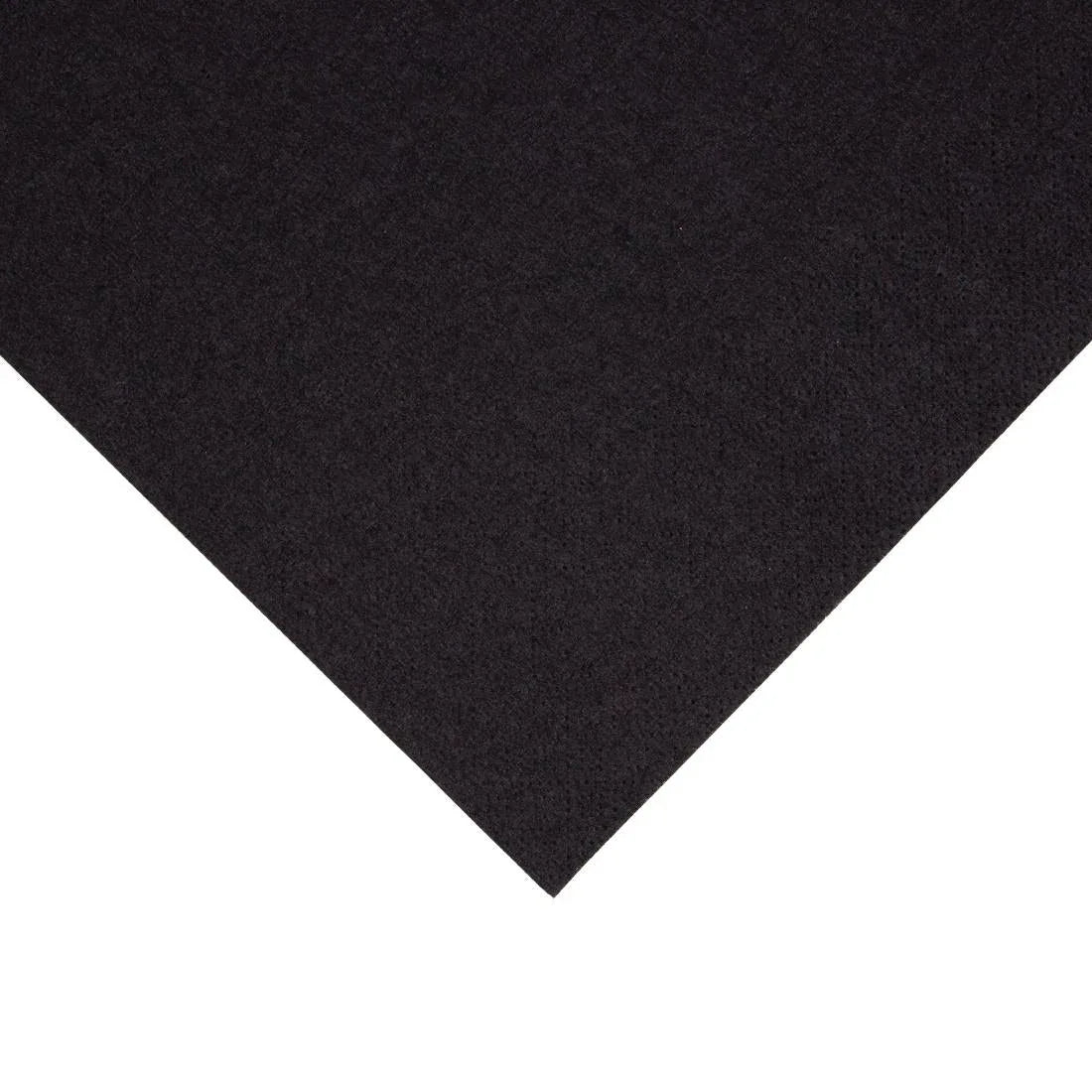 FE225 Fiesta Recyclable Lunch Napkin Black 33x33cm 2ply 1/4 Fold (Pack of 2000) - JD Catering Equipment Solutions Ltd