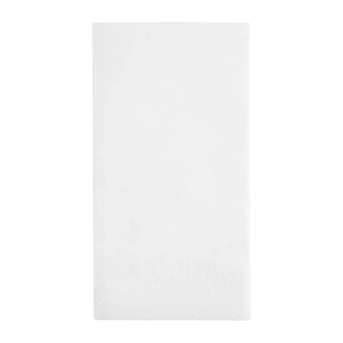 FE227 Fiesta Recyclable Lunch Napkin White 33x33cm 2ply 1/8 Fold (Pack of 2000) - JD Catering Equipment Solutions Ltd