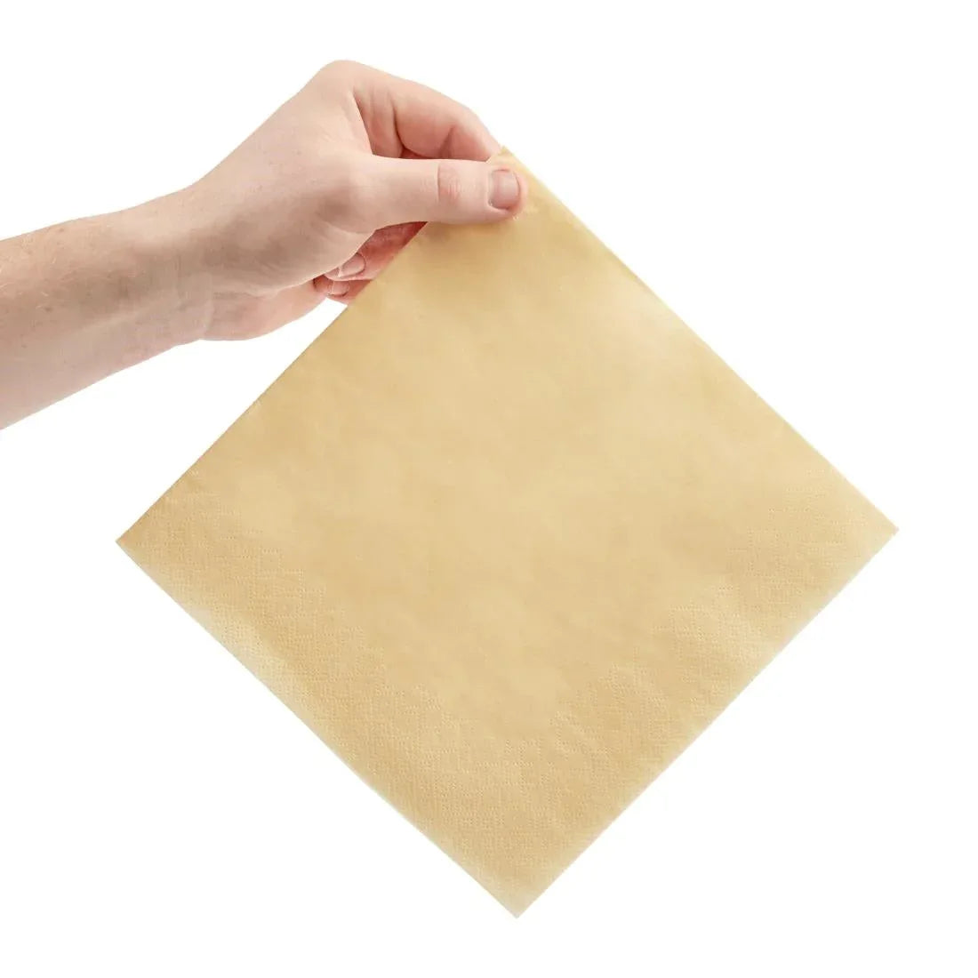 FE236 Fiesta Recyclable Dinner Napkin Cream 40x40cm 2ply 1/4 Fold (Pack of 2000) - JD Catering Equipment Solutions Ltd