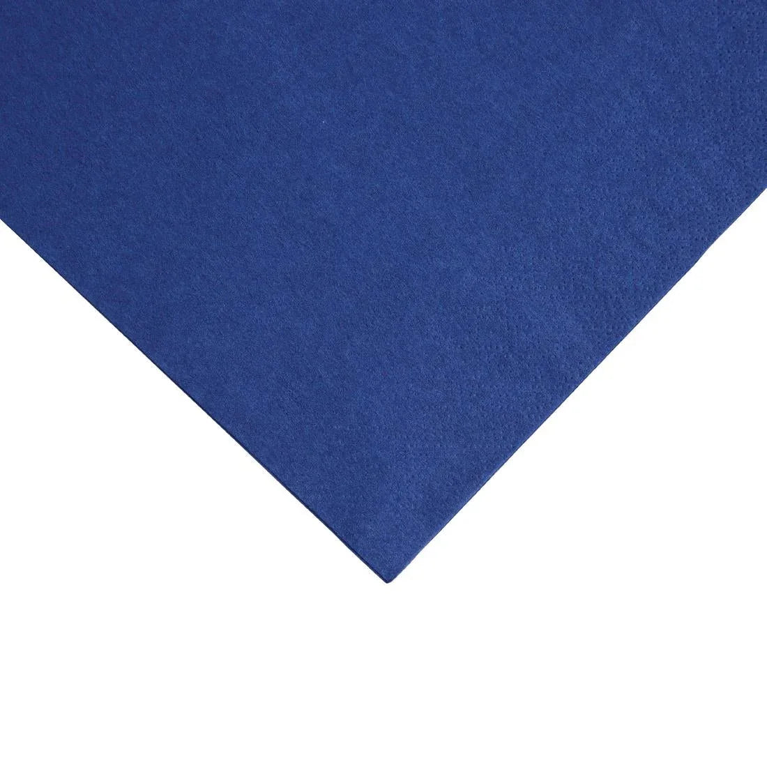 FE240 Fiesta Recyclable Dinner Napkin Dark Blue 40x40cm 2ply 1/4 Fold (Pack of 2000) - JD Catering Equipment Solutions Ltd