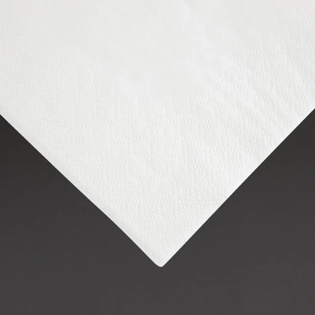 FE251 Fiesta Recyclable Dinner Napkin White 40x40cm 3ply 1/4 Fold (Pack of 1000) - JD Catering Equipment Solutions Ltd
