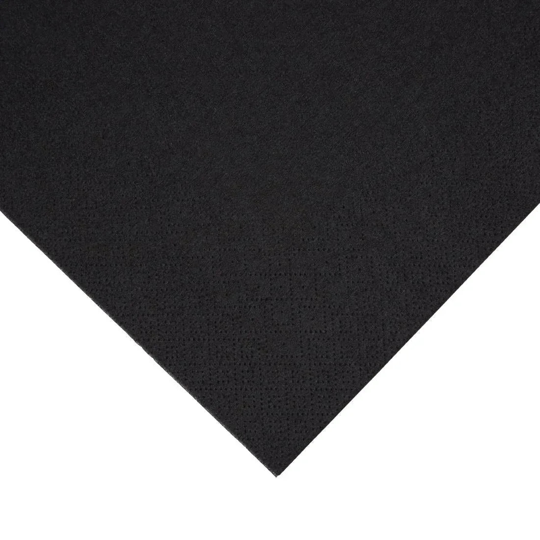 FE257 Fiesta Recyclable Dinner Napkin Black 40x40cm 3ply 1/4 Fold (Pack of 1000) - JD Catering Equipment Solutions Ltd