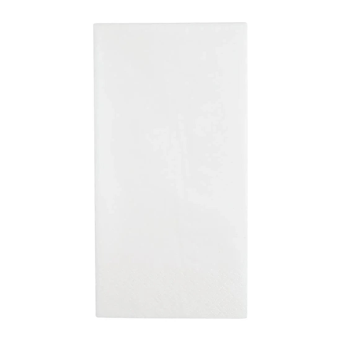 FE258 Fiesta Recyclable Dinner Napkin White 40x40cm 3ply 1/8 Fold (Pack of 1000) - JD Catering Equipment Solutions Ltd