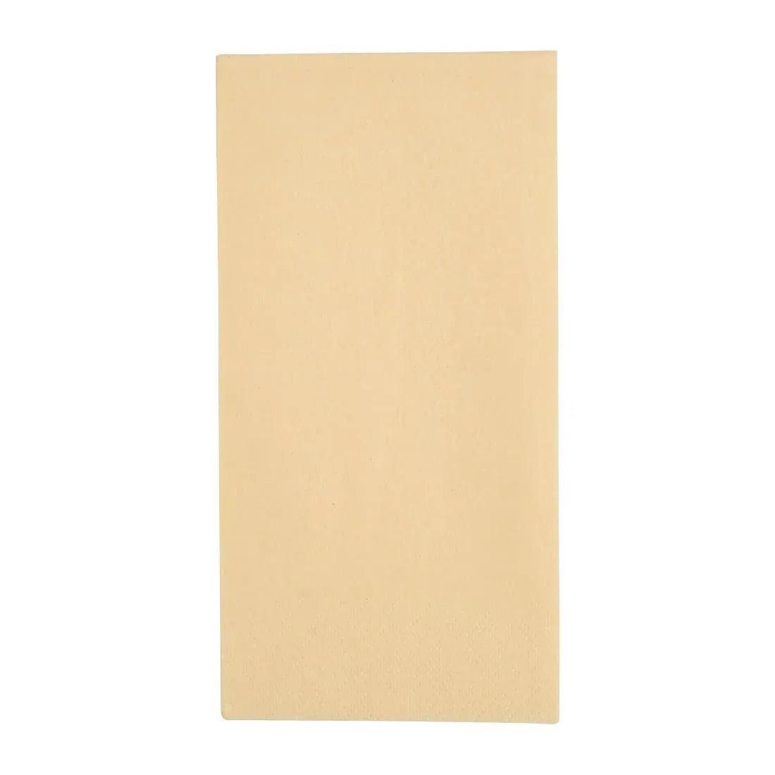 FE259 Fiesta Recyclable Dinner Napkin Cream 40x40cm 3ply 1/8 Fold (Pack of 1000) - JD Catering Equipment Solutions Ltd