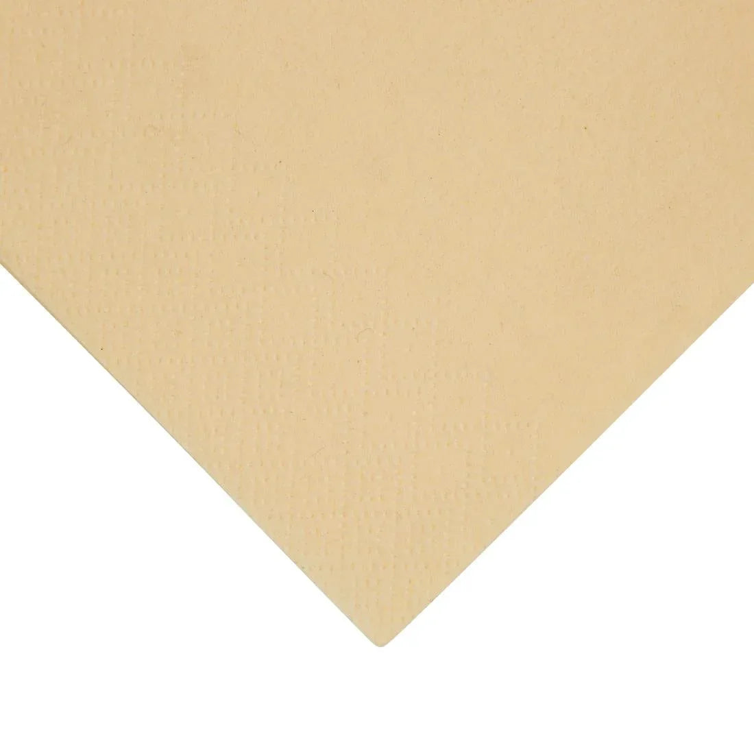 FE259 Fiesta Recyclable Dinner Napkin Cream 40x40cm 3ply 1/8 Fold (Pack of 1000) - JD Catering Equipment Solutions Ltd