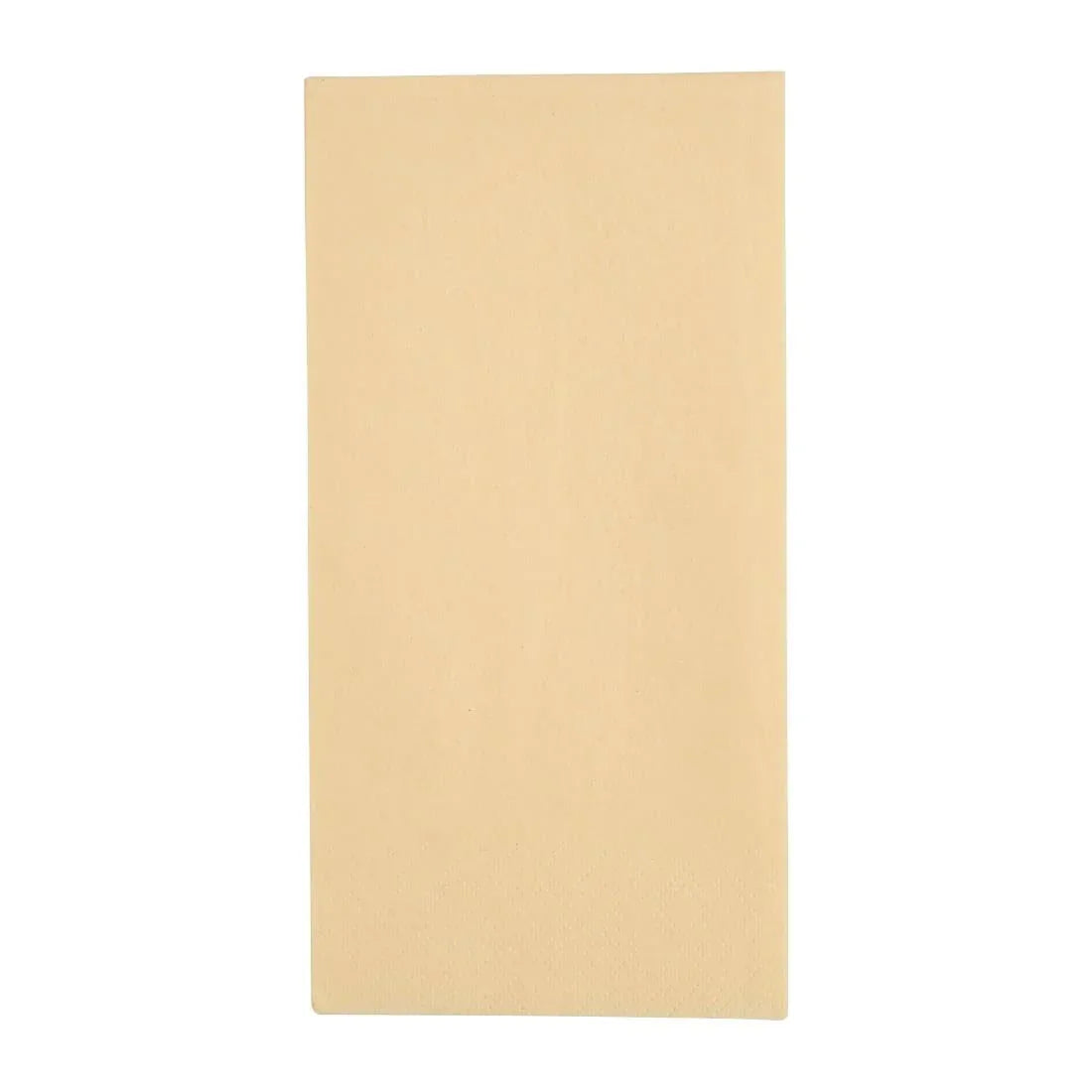 FE259 Fiesta Recyclable Dinner Napkin Cream 40x40cm 3ply 1/8 Fold (Pack of 1000) - JD Catering Equipment Solutions Ltd