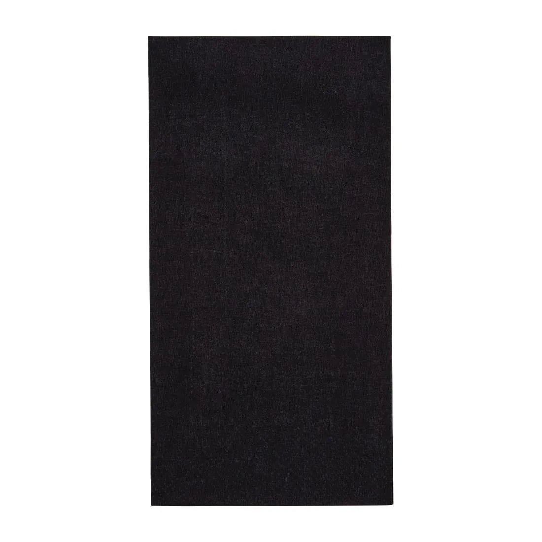 FE261 Fiesta Recyclable Dinner Napkin Black 40x40cm 3ply 1/8 Fold (Pack of 1000) - JD Catering Equipment Solutions Ltd