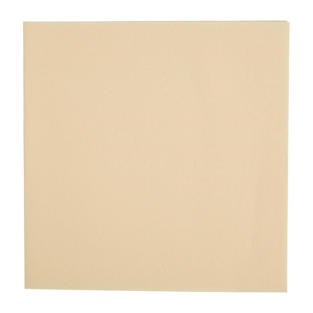 FE265 Fiesta Recyclable Premium Tablin Dinner Napkin Cream 40x40cm Airlaid 1/4 Fold (Pack of 500) JD Catering Equipment Solutions Ltd