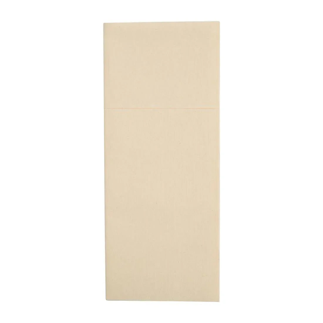FE278 Fiesta Recyclable Premium Tablin Dinner Napkin Cream 48x40cm Airlaid Pocket Fold (Pk 400) - JD Catering Equipment Solutions Ltd