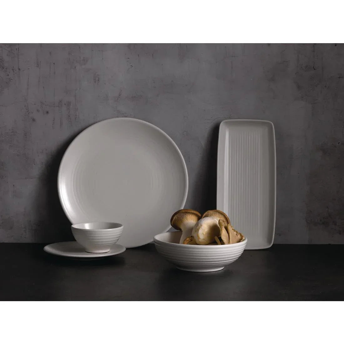 FE344 Dudson Evo Pearl Rectangular Tray 359 x 168mm (Pack of 4) - JD Catering Equipment Solutions Ltd