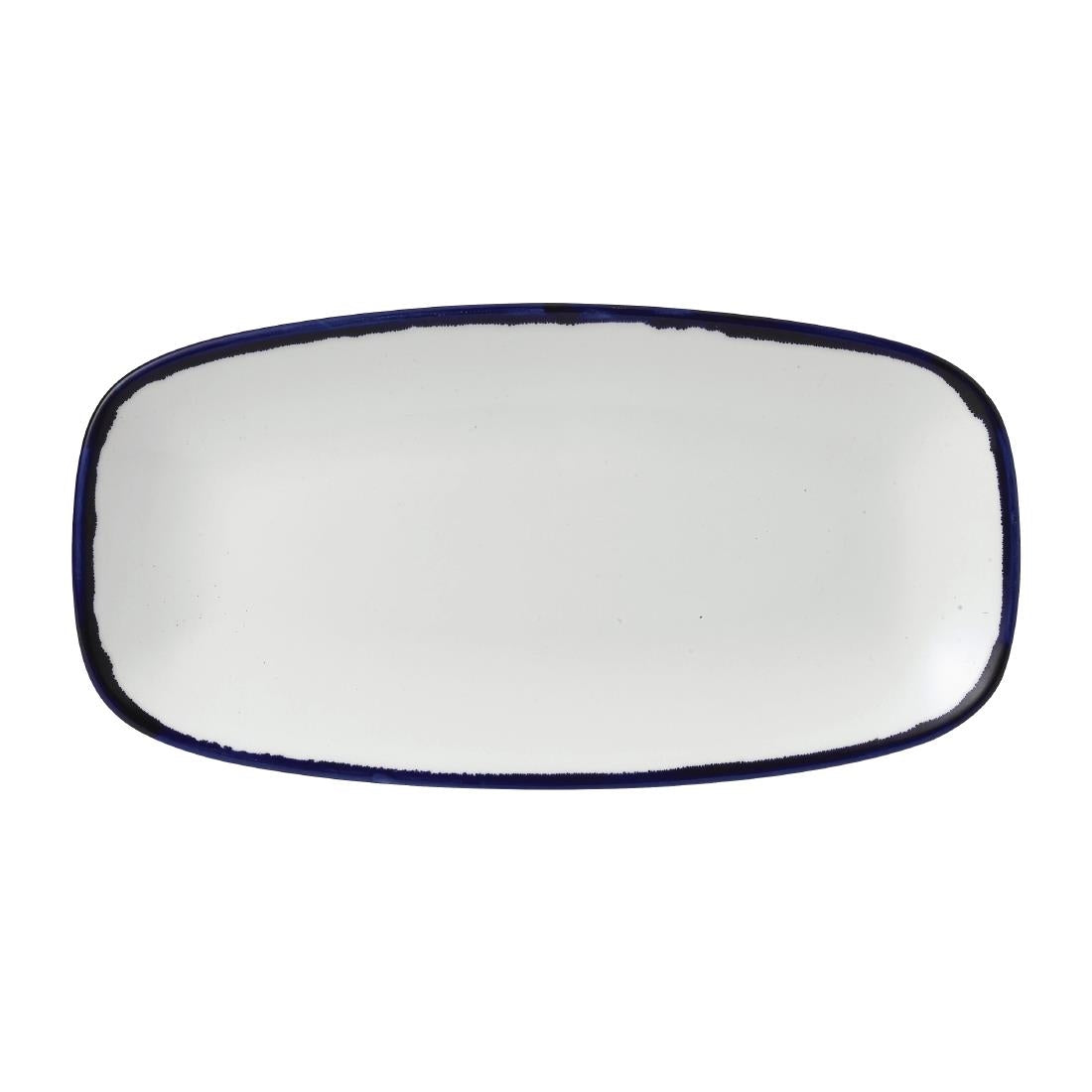 FE354 Dudson Harvest Ink Chefs Oblong Plate 298 x 152mm (Pack of 12) JD Catering Equipment Solutions Ltd