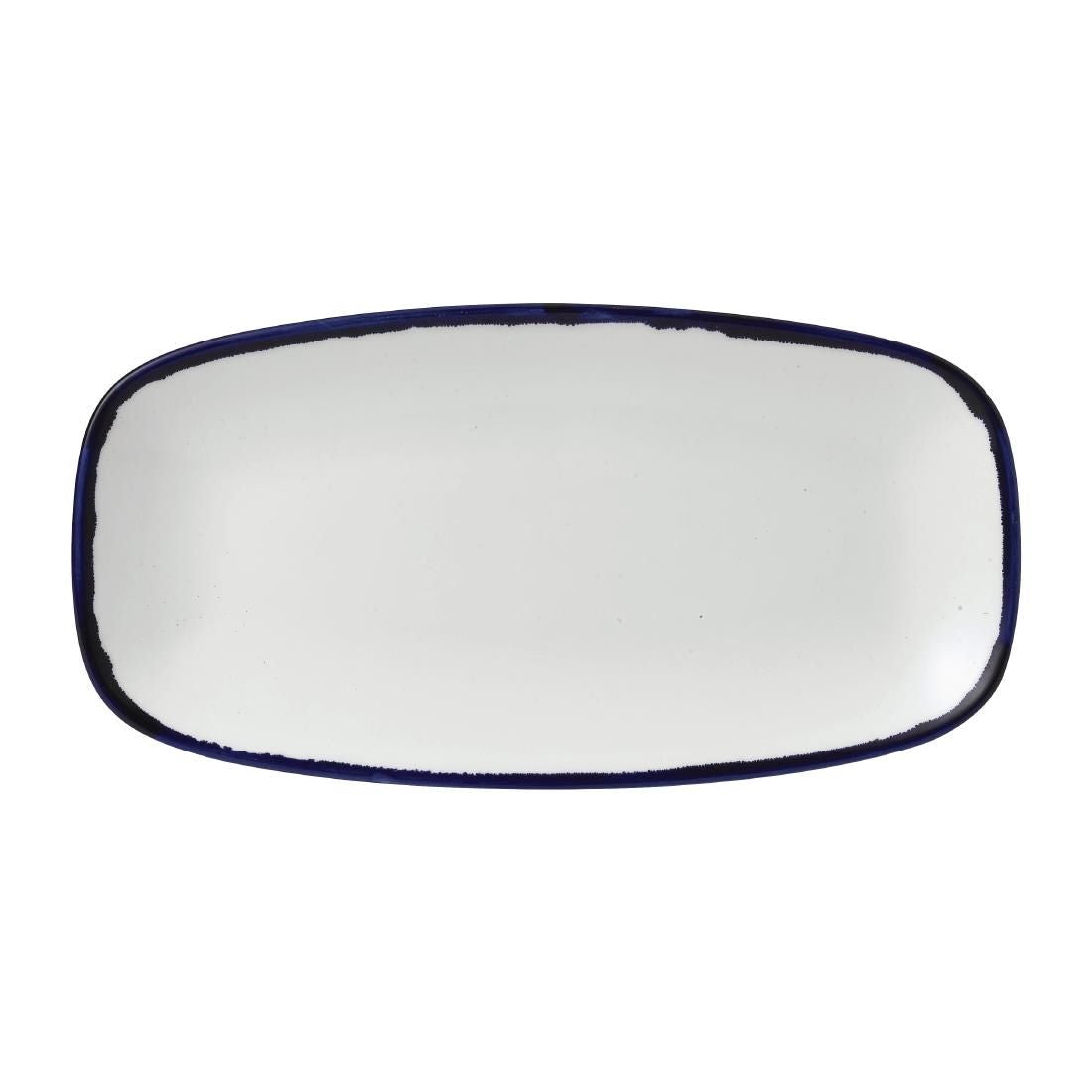 FE354 Dudson Harvest Ink Chefs Oblong Plate 298 x 152mm (Pack of 12) JD Catering Equipment Solutions Ltd