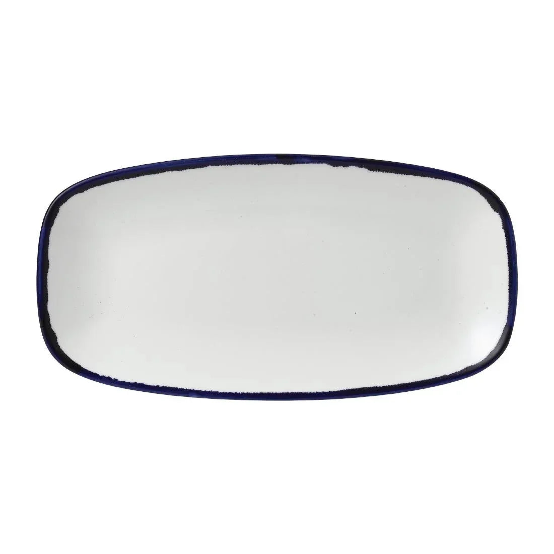 FE355 Dudson Harvest Ink Chefs Oblong Plate 352 x 187mm (Pack of 6) - JD Catering Equipment Solutions Ltd