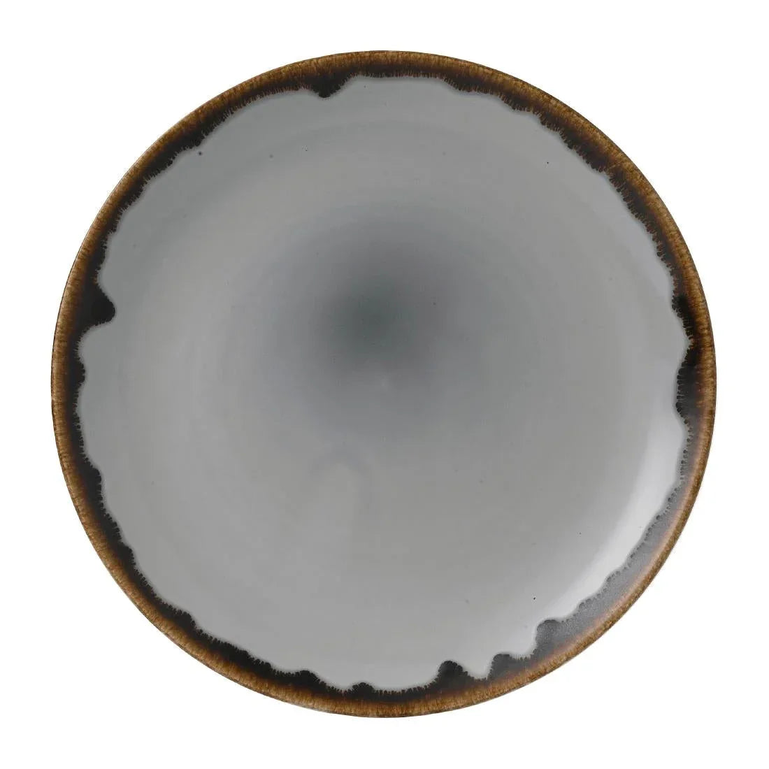 FE359 Dudson Harvest Grey Coupe Plate 254mm (Pack of 12) - JD Catering Equipment Solutions Ltd