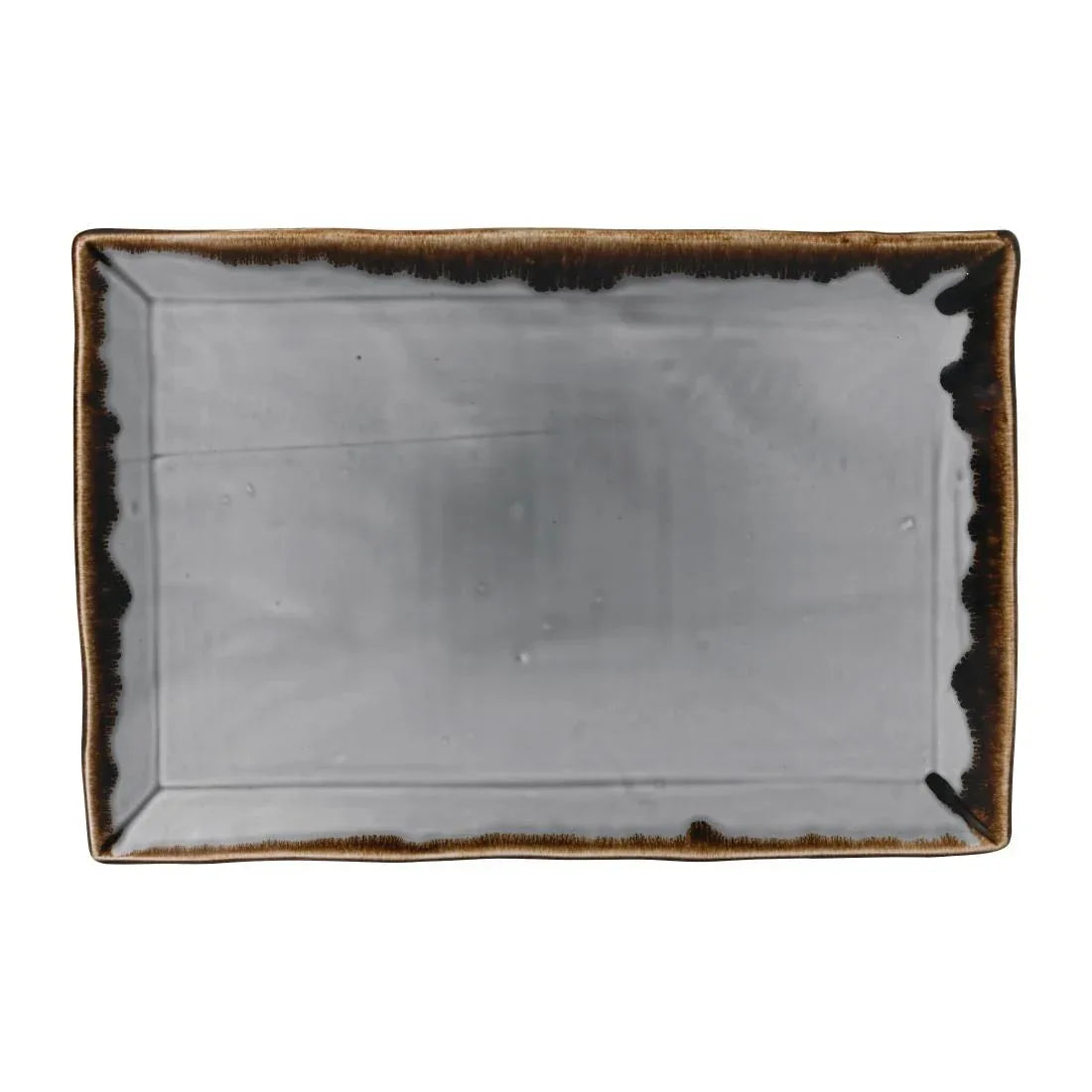 FE370 Dudson Harvest Grey Rectangle Tray 343 x 232mm (Pack of 6) - JD Catering Equipment Solutions Ltd