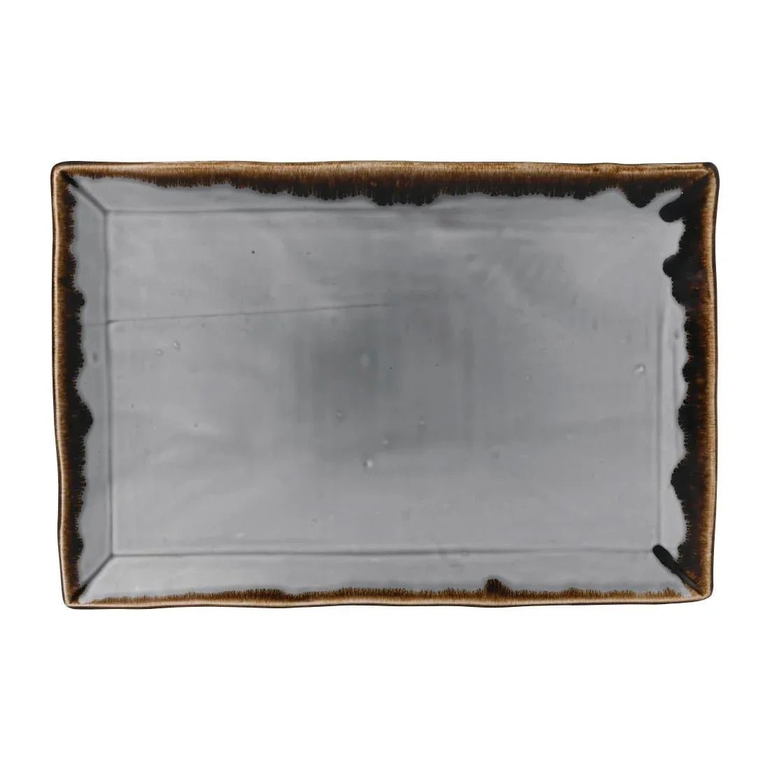 FE370 Dudson Harvest Grey Rectangle Tray 343 x 232mm (Pack of 6) - JD Catering Equipment Solutions Ltd