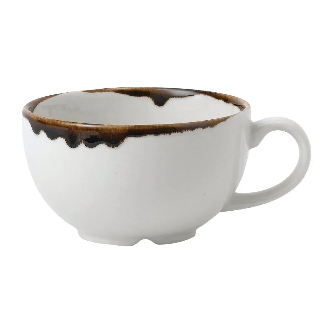 FE374 Dudson Harvest Natural Cappuccino Cup Diameter 227ml (Pack of 12) - JD Catering Equipment Solutions Ltd