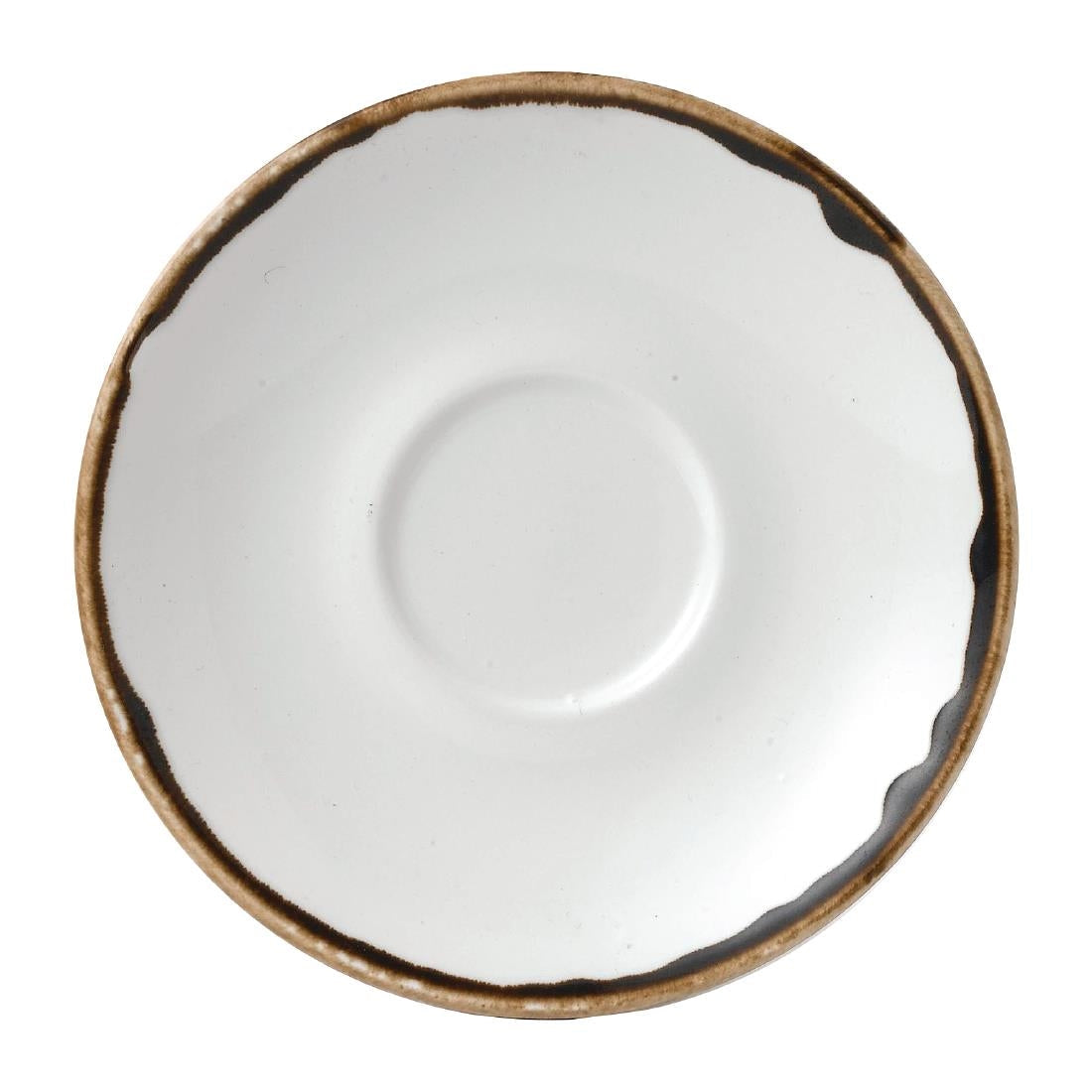 FE376 Dudson Harvest Natural Cappuccino Saucer 158mm (Pack of 12) JD Catering Equipment Solutions Ltd