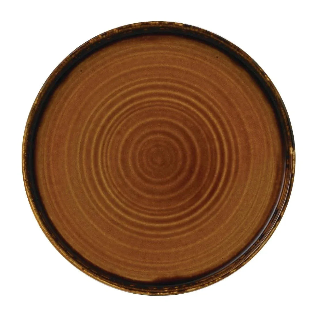 FE387 Dudson Harvest Brown Walled Plate 260mm (Pack of 6) - JD Catering Equipment Solutions Ltd