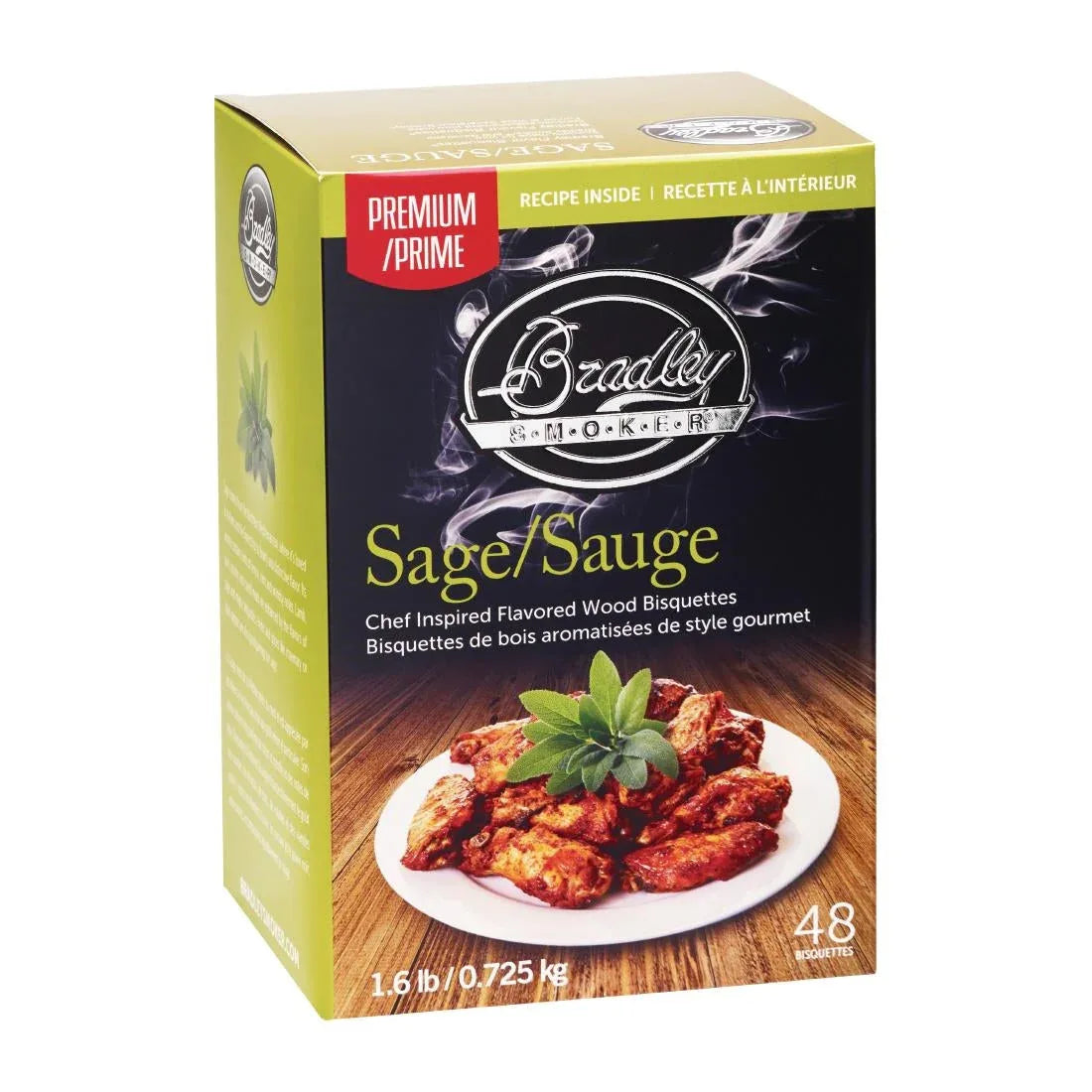 FE651 Bradley Food Smoker Sage Premium Flavour (Pack of 48) - JD Catering Equipment Solutions Ltd