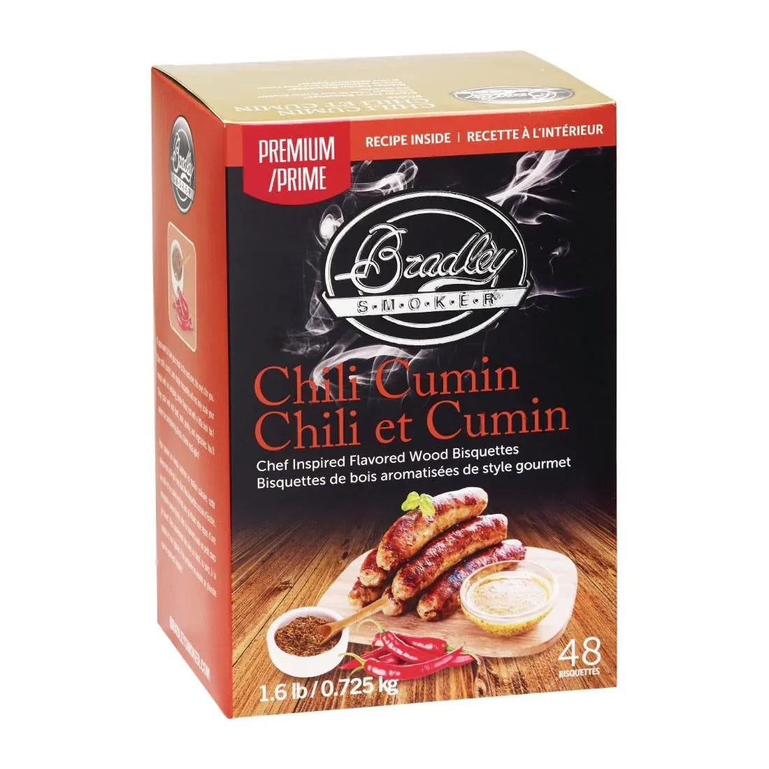 FE652 Bradley Food Smoker Chili Cumin Premium Flavour (Pack of 48) - JD Catering Equipment Solutions Ltd