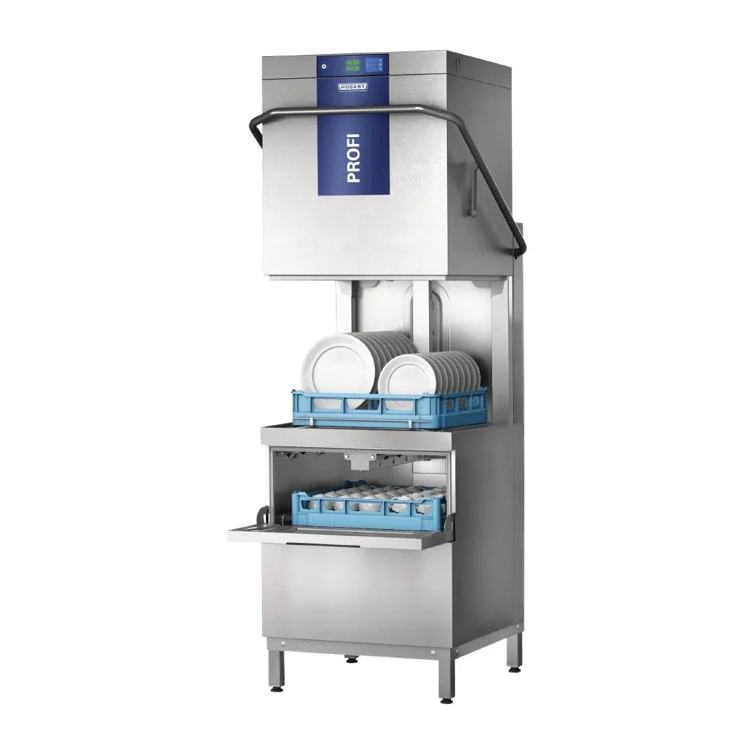 FE668 Hobart Profi Dual Level Pass Through Dishwasher TLWW-10A with Integral Softener - JD Catering Equipment Solutions Ltd