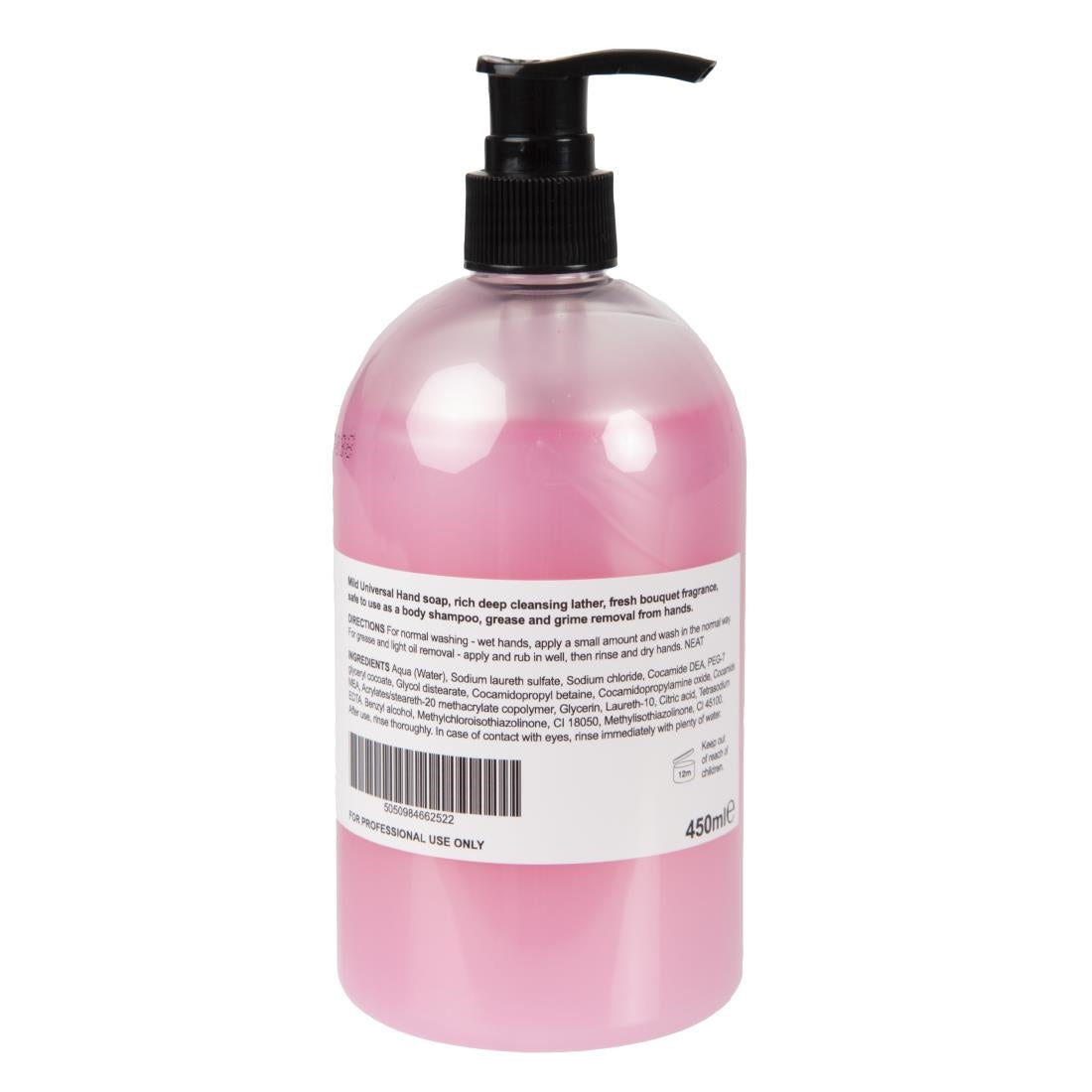 FE790 Jantex Fragranced Hand Soap Pink Pearl Ready To Use 450ml JD Catering Equipment Solutions Ltd