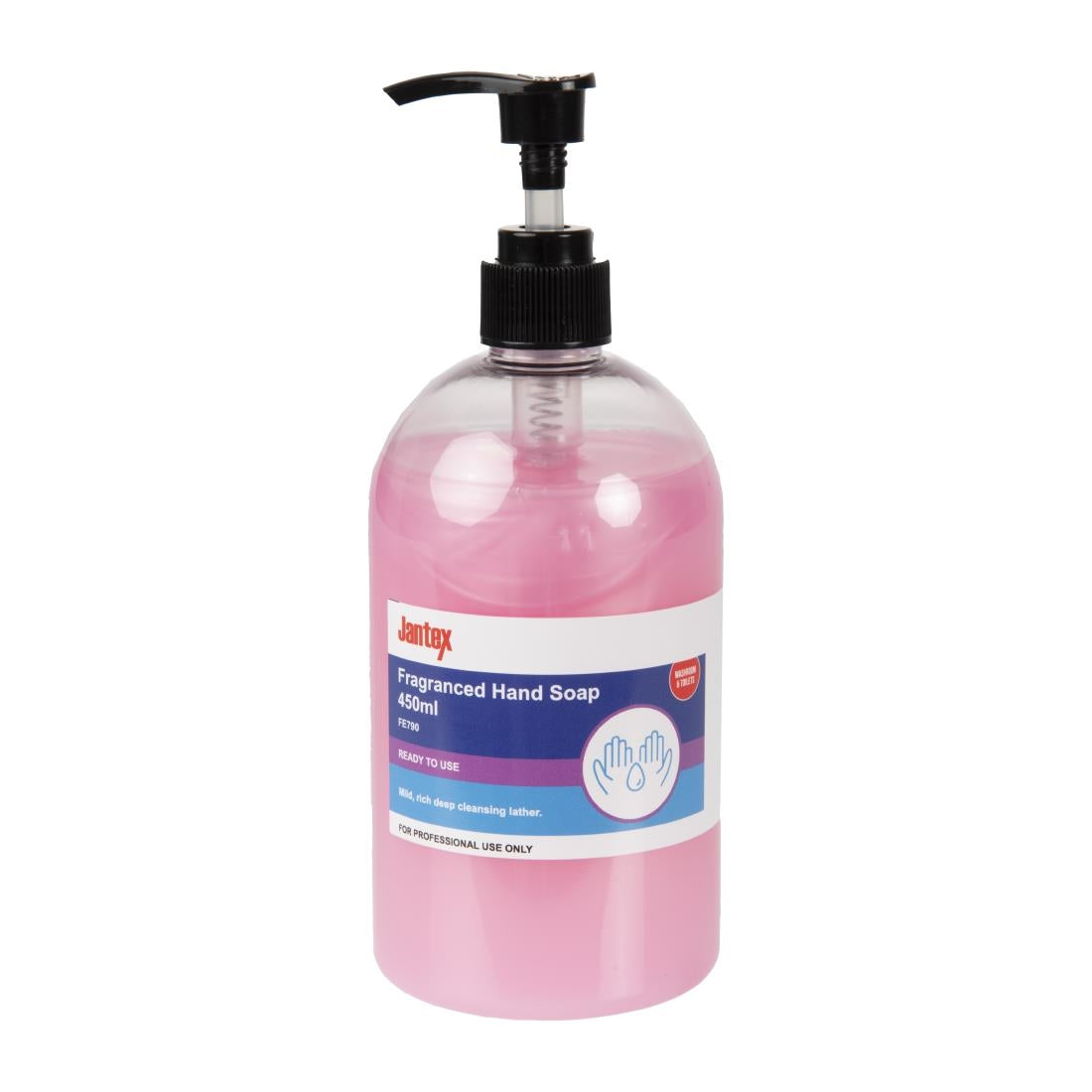 FE790 Jantex Fragranced Hand Soap Pink Pearl Ready To Use 450ml JD Catering Equipment Solutions Ltd