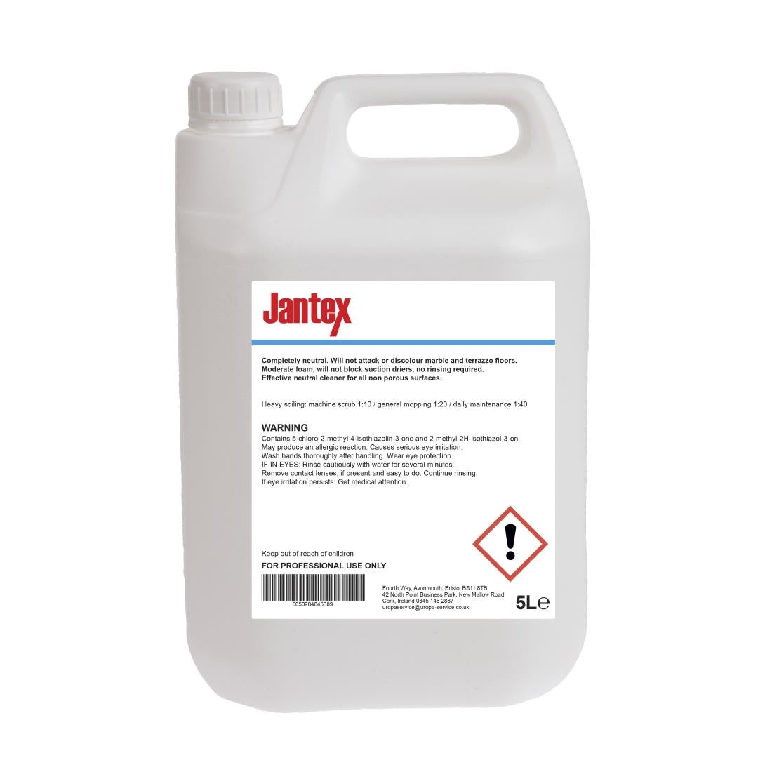 FE828 Jantex Stone and Terrazzo Floor Cleaner Concentrate 5Ltr JD Catering Equipment Solutions Ltd