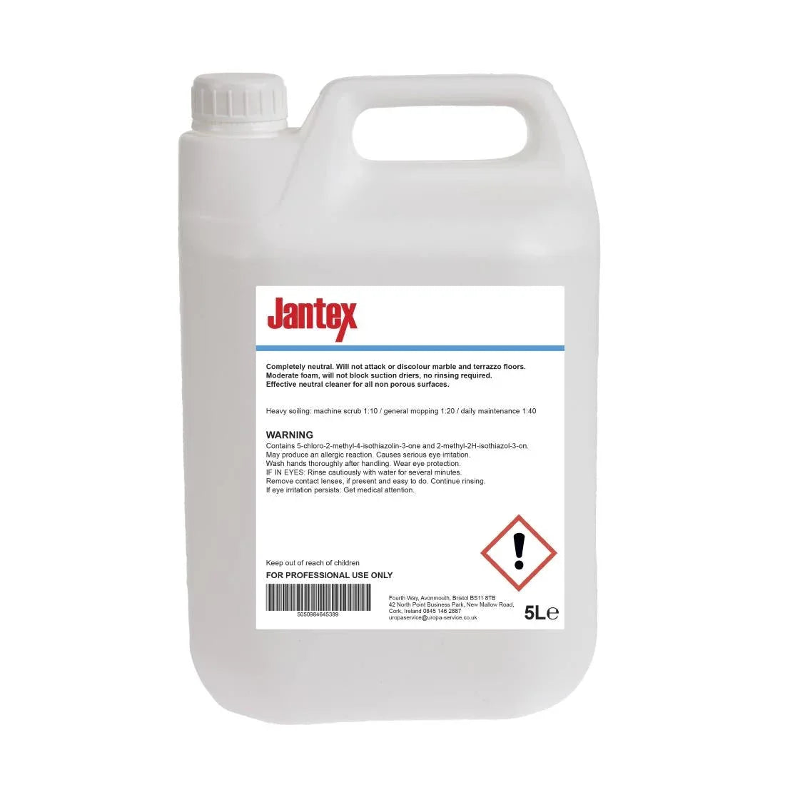 FE828 Jantex Stone and Terrazzo Floor Cleaner Concentrate 5Ltr - JD Catering Equipment Solutions Ltd