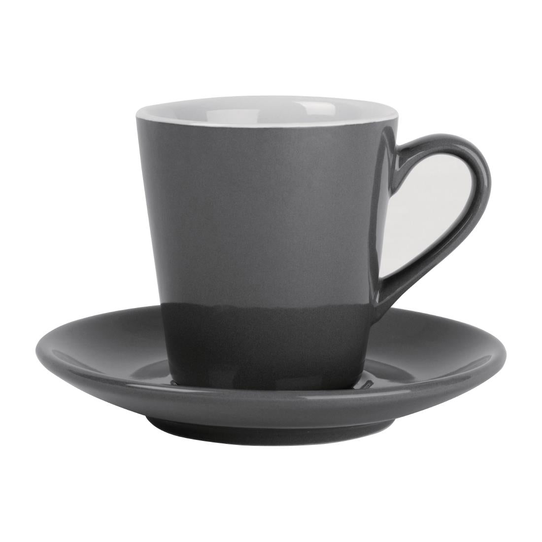 FF992 Olympia Cafe Flat White Charcoal - 170ml 5.74fl oz (Box 12) JD Catering Equipment Solutions Ltd