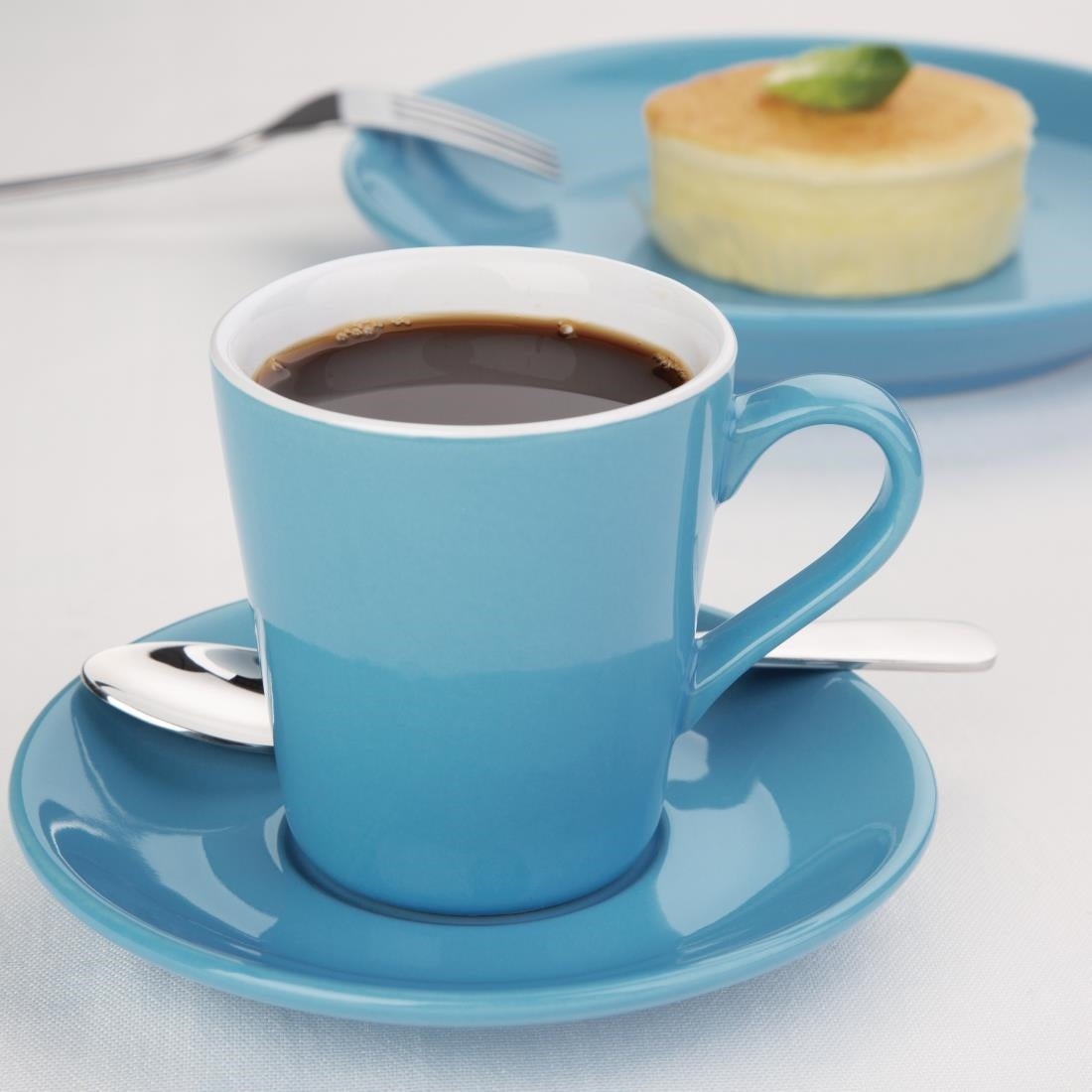 FF994 Olympia Cafe Flat White Blue - 170ml 5.74fl oz (Box 12) JD Catering Equipment Solutions Ltd