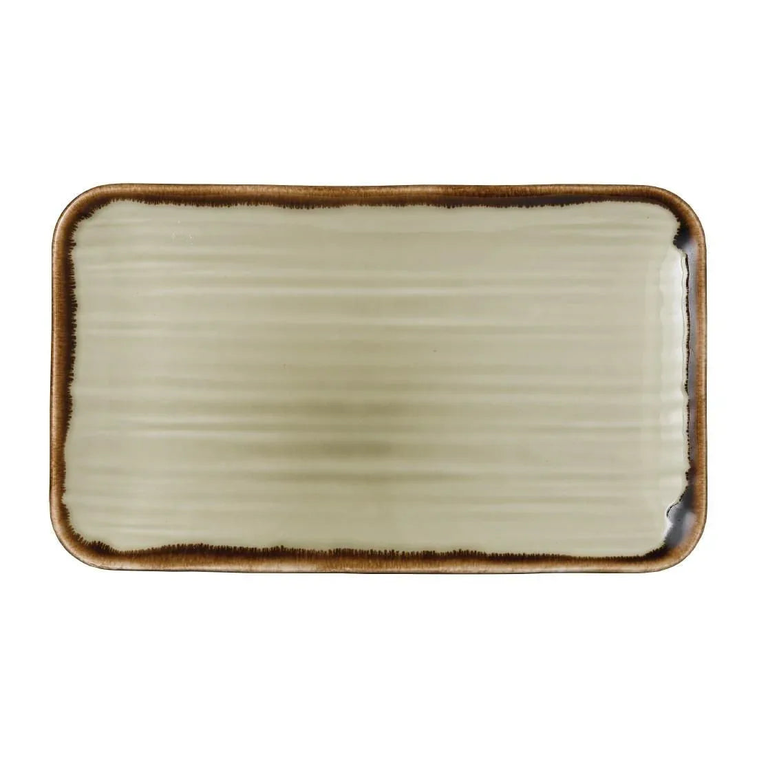 FJ747 Dudson Harvest Dudson Linen Rectangular Plate 275mm (Pack of 12) - JD Catering Equipment Solutions Ltd