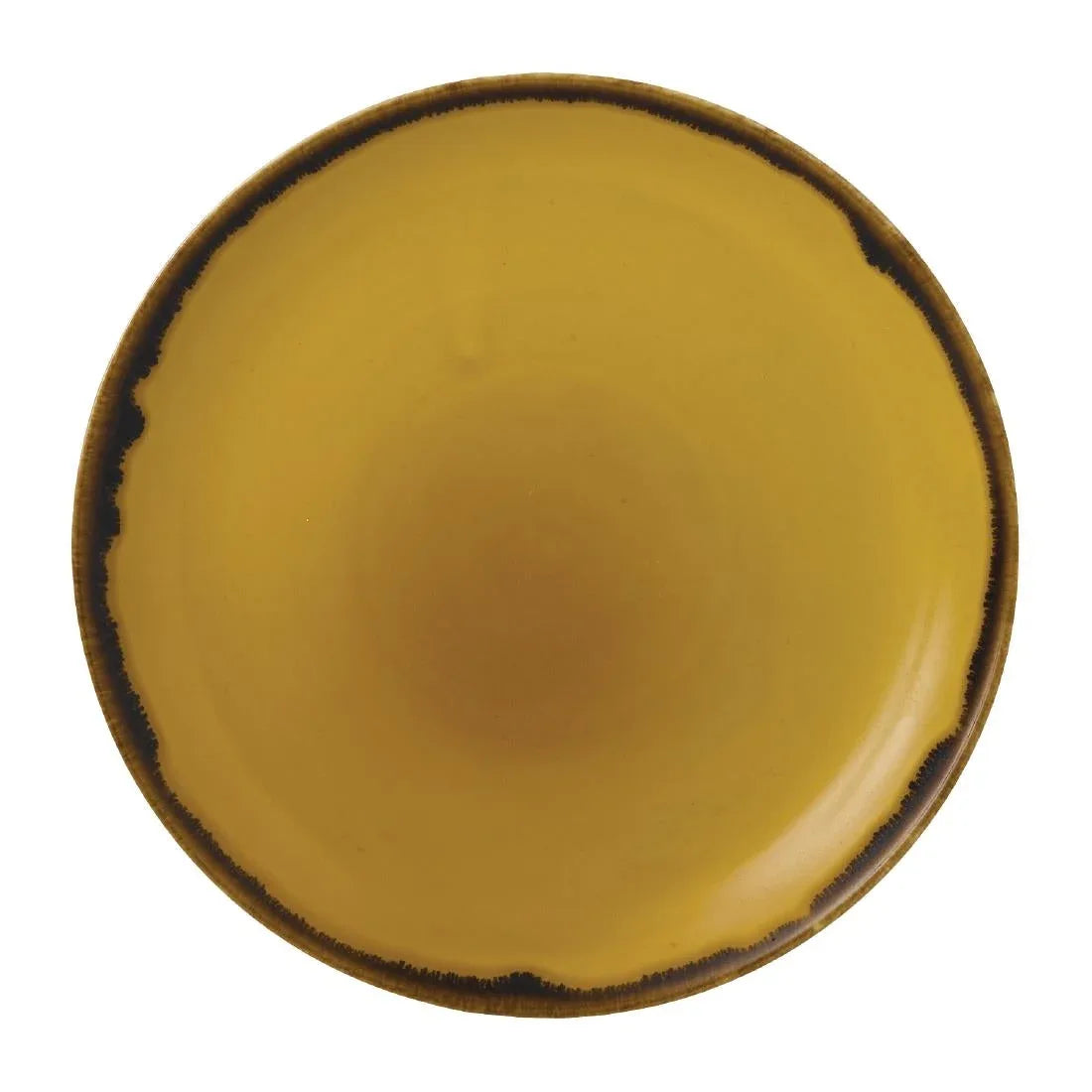FJ773 Dudson Harvest Dudson Mustard Coupe Plate 165mm (Pack of 12) - JD Catering Equipment Solutions Ltd