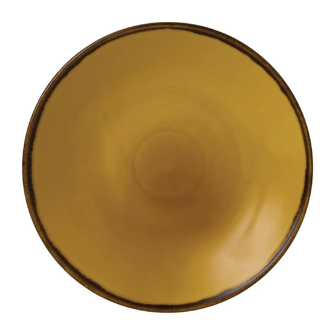 FJ777 Dudson Harvest Dudson Mustard Deep Coupe Plate 255mm (Pack of 12) - JD Catering Equipment Solutions Ltd