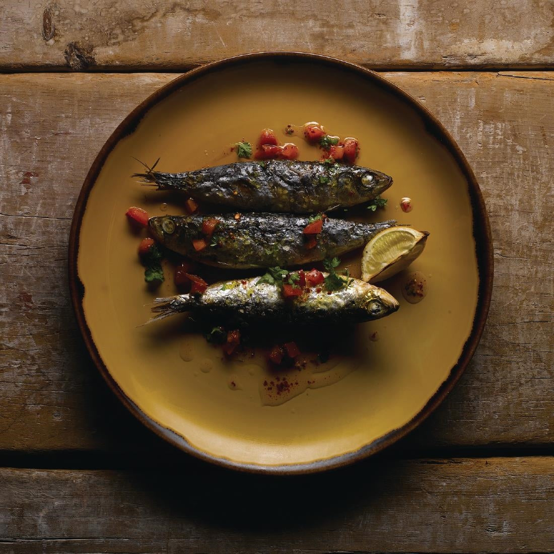 FJ777 Dudson Harvest Dudson Mustard Deep Coupe Plate 255mm (Pack of 12) JD Catering Equipment Solutions Ltd