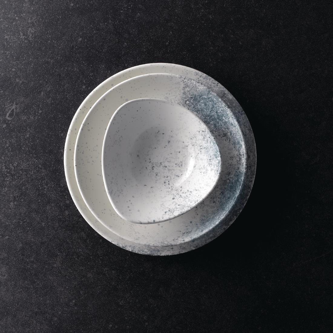 FJ814 Studio Prints Haze Blue Triangle Bowl 13oz (Box 12) - JD Catering Equipment Solutions Ltd