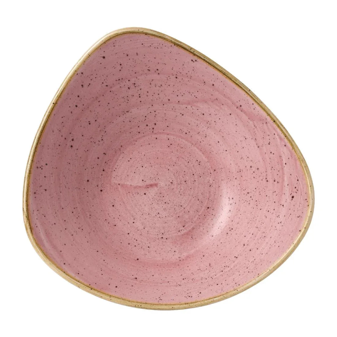 FJ906 Stonecast Petal Pink Triangle Bowl 21oz (Pack of 12) - JD Catering Equipment Solutions Ltd