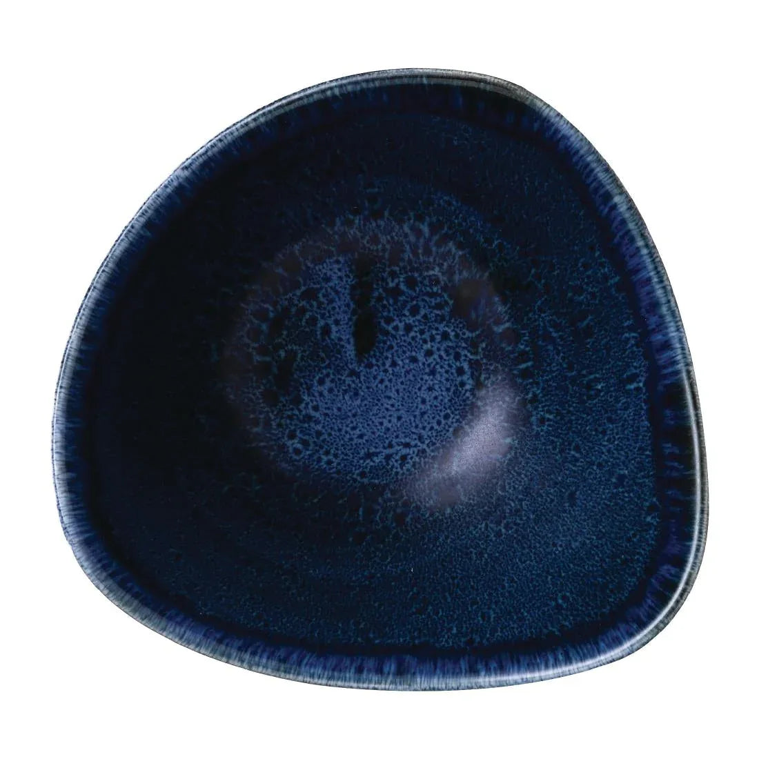 FJ951 Stonecast Plume Ultramarine Triangle Bowl 9oz (Pack of 12) - JD Catering Equipment Solutions Ltd