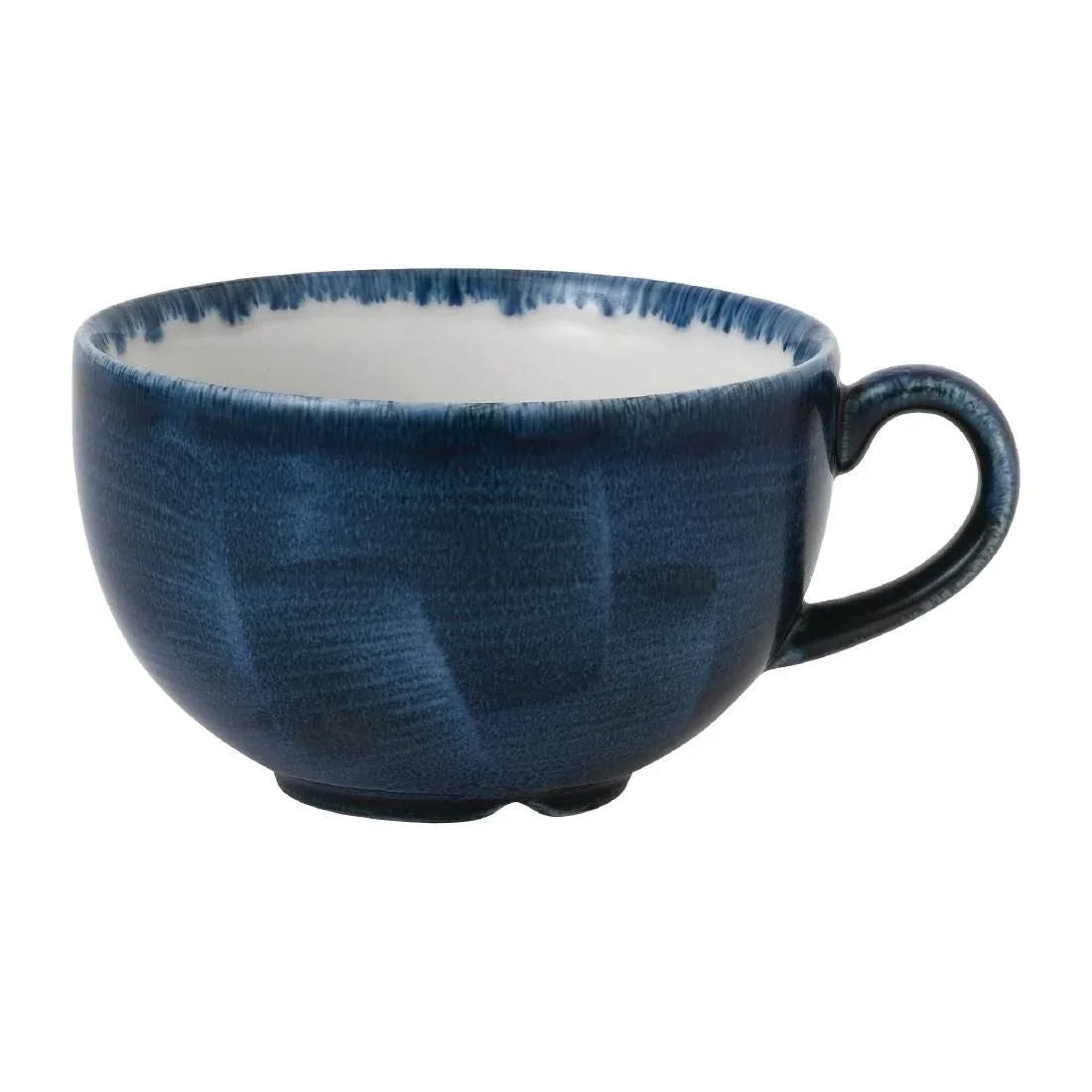 FJ955 Stonecast Plume Ultramarine Cappuccino Cup 8oz (Pack of 12) - JD Catering Equipment Solutions Ltd