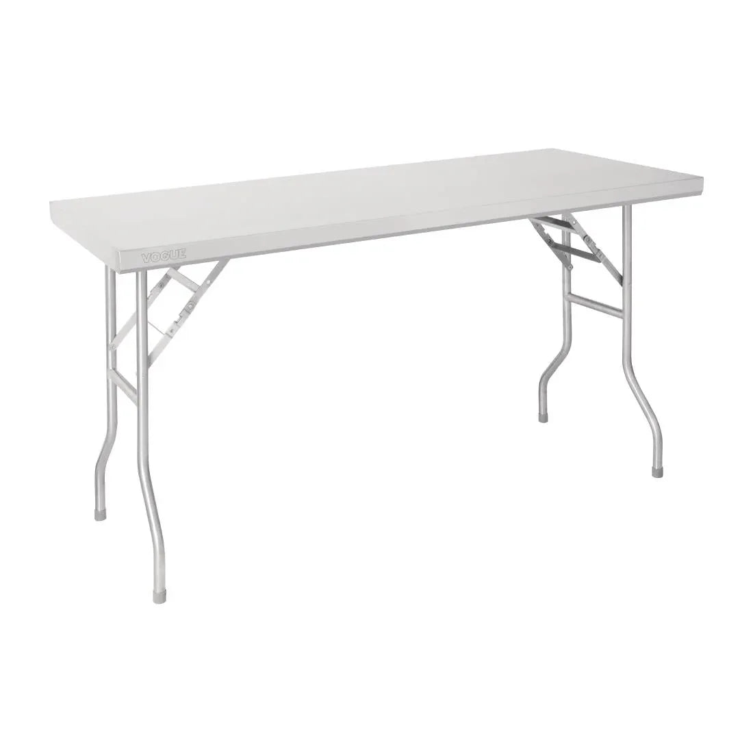 FN288 Vogue Stainless Steel Folding Work Table 1220x610x780 JD Catering Equipment Solutions Ltd